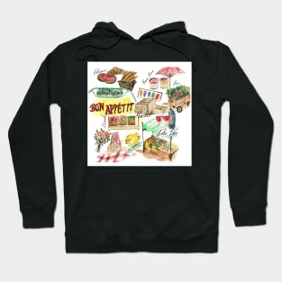 French market Collage Hoodie